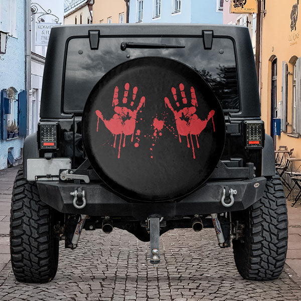 Halloween Scary Tire Cover