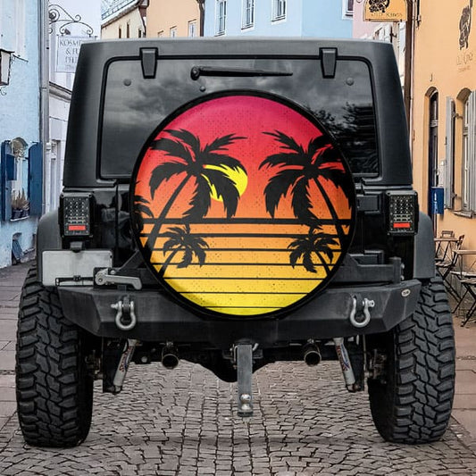 Retro-Sunset-Palm-Trees-Tire-Cover