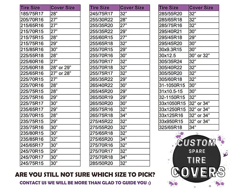TireCoverNation-Size-Chart