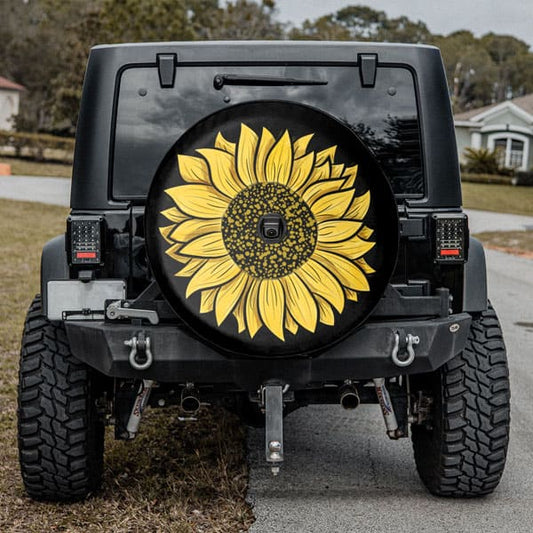 Yellow-Sunflower-Tire-Cover-With-Backup-Camera