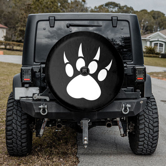 Bear-Paw-Print-Tire-Cover-With-Backup-Camera