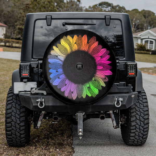 Colorful-SunFlower-Tire-Cover-With-Backup-Camera