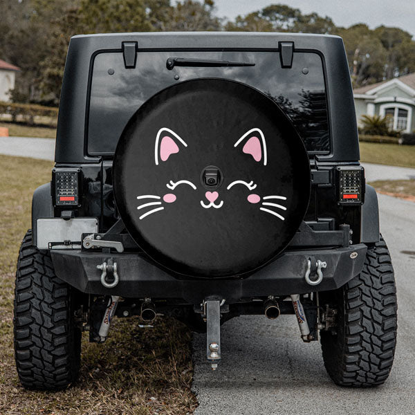 Cute-Face-Cat-Tire-Cover-With-Backup-Camera