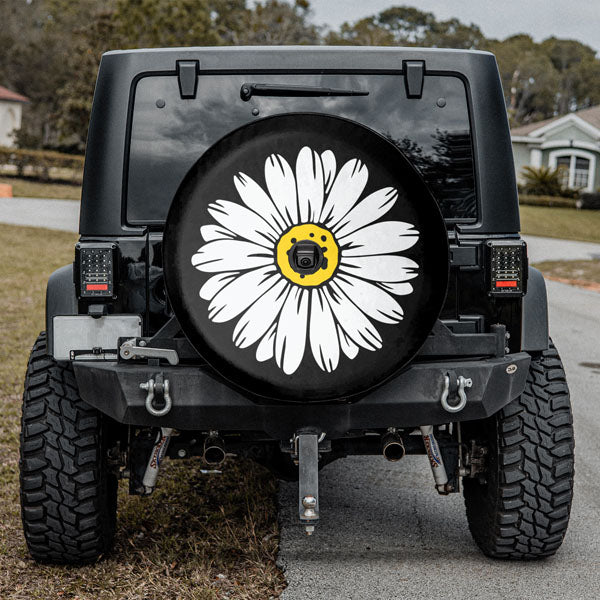 Daisy Flower Spare Tire Cover For Jeep  Bronco