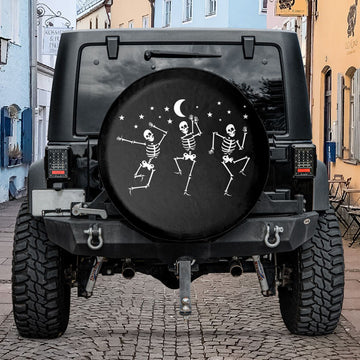 Dancing Skeleton Spare Tire Cover For Jeep & Bronco