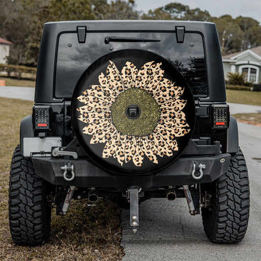 Leopard-Sunflower-Tire-Cover-With-Backup-Camera