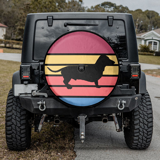 Retro-Dachshund-Tire-Cover-With-Backup-Camera